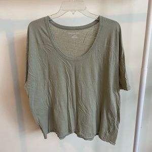 American eagle wide neck tee